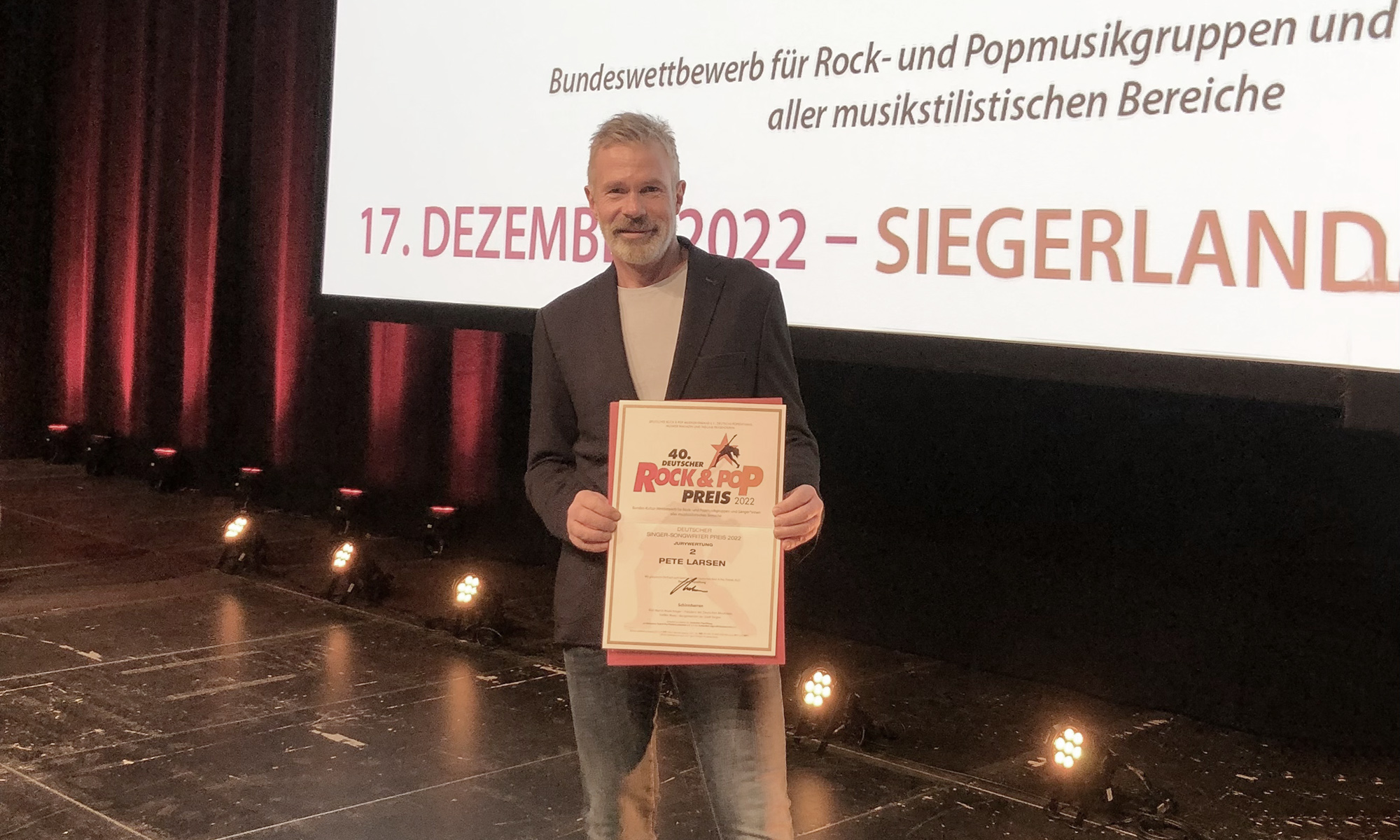 Pete Larsen in der Siegerlandhalle